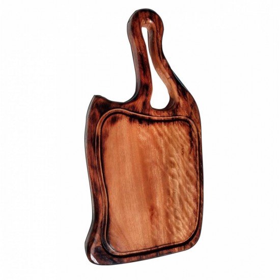 TABUA PARA CORTE E SERVIR CHURRASCO E ALIMENTOS DE MADEIRA RUSTICA