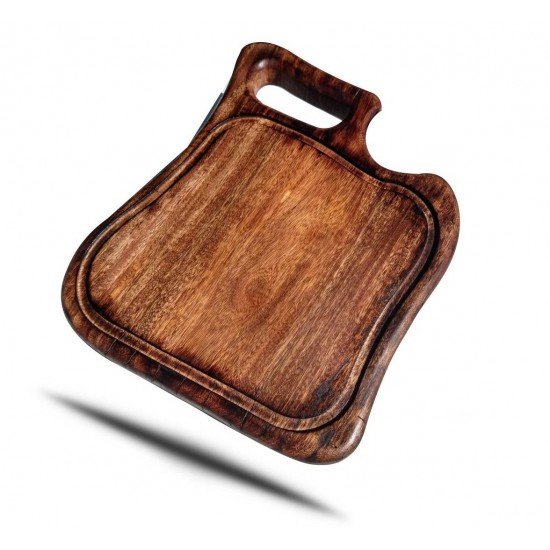TABUA PARA CORTE E SERVIR CHURRASCO E ALIMENTOS DE MADEIRA RUSTICA
