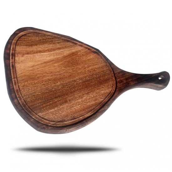 TABUA PARA CORTE E SERVIR CHURRASCO E ALIMENTOS DE MADEIRA RUSTICA