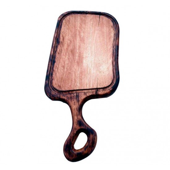 TABUA PARA CORTE E SERVIR CHURRASCO E ALIMENTOS DE MADEIRA RUSTICA