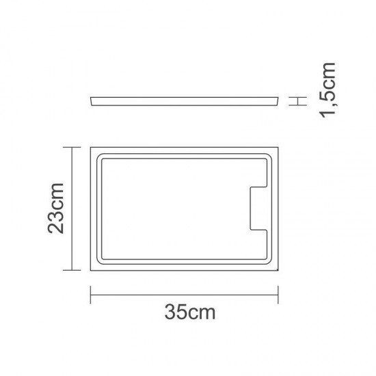 TABUA DE MADEIRA MUIRACATIARA RETN P CORTAR E SERVIR CHURRASCO ENVERNIZADA 350X230X15 TRAMONTINA