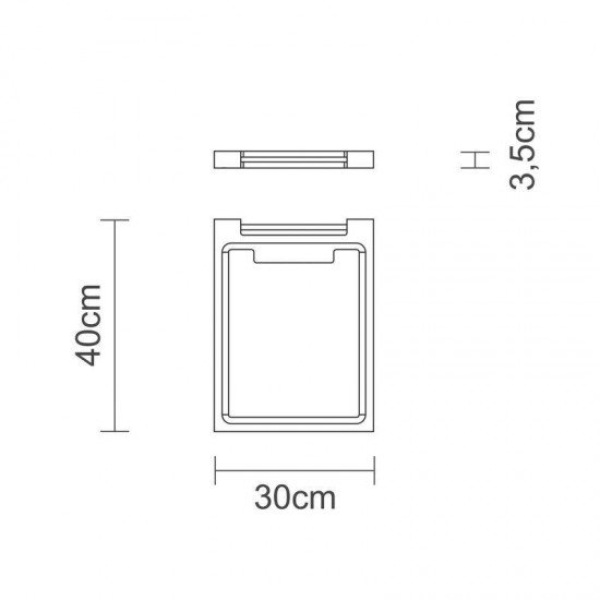 TABUA INVERTIDA DE MADEIRA TECA QUADRADA COM ALCA DE TUBO DE ALUMINIO P CHURRASCO ENV TRAMONTINA