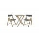 CONJ CADEIRAS MESA MADEIRA POTENZA DOBRAVEL MADEIRA TECA NATURAL EPOLIPR GRAFITE 3 PECAS TRAMONTINA