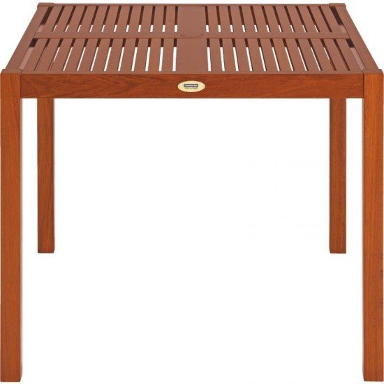 MESA DE MADEIRA JATOBA QUADRADA FITT ECO BLINDAGE 4 LUGARES TRAMONTINA