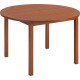 MESA DE MADEIRA JATOBA REDONDA FITT ECO BLINDAGE 4 LUGARES TRAMONTINA