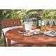 MESA DE MADEIRA JATOBA REDONDA FITT ECO BLINDAGE 4 LUGARES TRAMONTINA