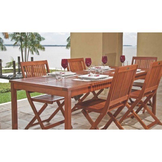 MESA RETANGULAR 6 LUGARES DE MADEIRA JATOBA NATURAL  FITT TRAMONTINA