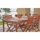 MESA RETANGULAR 6 LUGARES DE MADEIRA JATOBA NATURAL  FITT TRAMONTINA