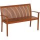 BANCO DE MADEIRA JATOBA RETANGULAR COM ENCOSTO FITT ECO BLINDAGE 3 LUGARES TRAMONTINA