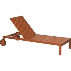 ESPREGUICADEIRA COM RODAS DE MADEIRA JATOBA NATURAL  FITT TRAMONTINA