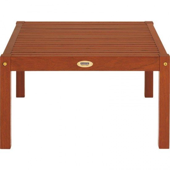 MESA DE CENTRO DE MADEIRA JATOBA QUADRADA TERRAZZO FITT ECO BLINDAGE 640X640X380MM TRAMONTINA