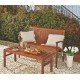 BANCO SEM ENCOSTO 3 LUGARES MADEIRA JATOBA NATURAL  FITT TRAMONTINA