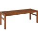 BANCO DE MADEIRA JATOBA SEM ENCOSTO 3 LUGARES TERRAZZO FITT ENVERNIZADO ECO BLINDAGE TRAMONTINA