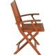 POLTRONA DOBRAVEL DE MADEIRA JATOBA TERRAZZO FITT ECO BLINDAGE TRAMONTINA