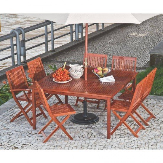 POLTRONA DOBRAVEL DE MADEIRA JATOBA TERRAZZO FITT ECO BLINDAGE TRAMONTINA