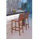BANCO ALTO DE MADEIRA JATOBA COM ACABAMENTO NATURAL  FITT TRAMONTINA