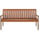 BANCO COM ENCOSTO DE MADEIRA JATOBA 4 LUGARES TERRAZZO FITT ENVERNIZADO TRAMONTINA