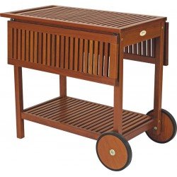 CARRO PARA SERVIR DE MADEIRA JATOBA NATURAL  FITT TRAMONTINA