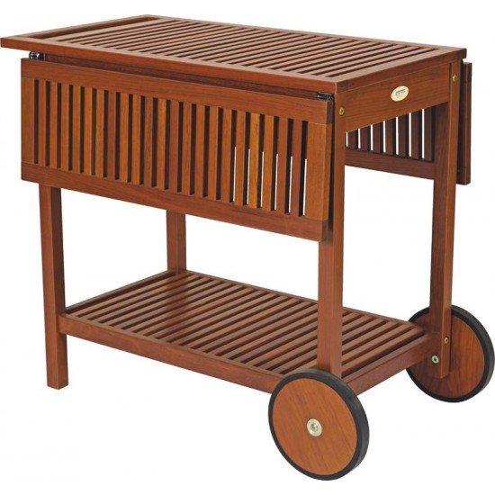 CARRO PARA SERVIR DE MADEIRA JATOBA NATURAL  FITT TRAMONTINA