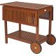 CARRO PARA SERVIR DE MADEIRA JATOBA NATURAL  FITT TRAMONTINA