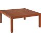 MESA DE CENTRO DE MADEIRA JATOBA QUADRADA TERRAZZO FITT ECO BLINDAGE 860X860X400MM TRAMONTINA