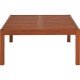 MESA DE CENTRO DE MADEIRA JATOBA QUADRADA TERRAZZO FITT ECO BLINDAGE 860X860X400MM TRAMONTINA