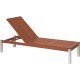 ESPREGUICADEIRA DE MADEIRA JATOBA COM PES DE ALUMINIO PISCINA FITT NATURAL TRAMONTINA