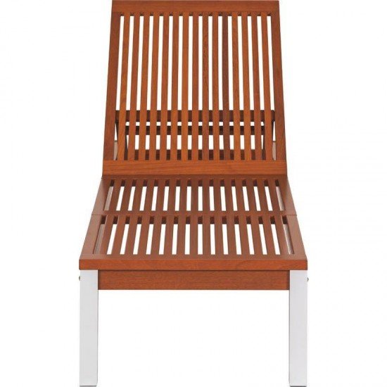 ESPREGUICADEIRA DE MADEIRA JATOBA COM PES DE ALUMINIO PARA PISCINA FITT ECO BLINDAGE