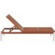 ESPREGUICADEIRA DE MADEIRA JATOBA COM PES DE ALUMINIO PARA PISCINA FITT ECO BLINDAGE