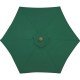 OMBRELONE COM ARMACAO EM MADEIRA E COBERTURA EM POLYESTER VERDE 1,8M