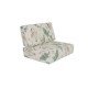 CONJUNTO ESTOFADO POLTRONA BOTANICAL BEGE