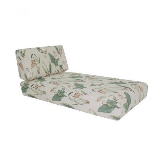 CONJUNTO ESTOFADO CHAISE DUNA BOTANICAL BEGE