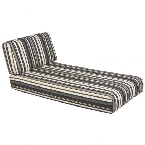 CONJUNTO ESTOFADO CHAISE DUNA ILLIMANI PRETO