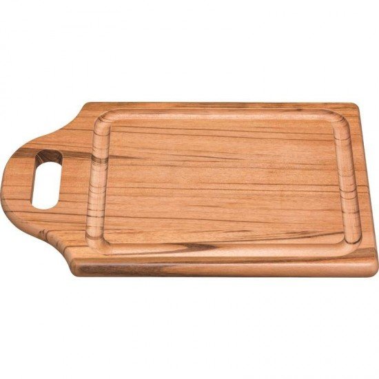 TABUA DE MADEIRA MUIRACATIARA RETN COM ALCA P CORTAR E SERVIR CHURRASCO ENVERNIZADA TRAMONTINA