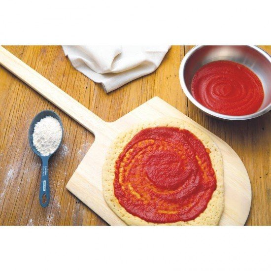 PA DE MADEIRA MARUPA COM CABO LONGO PARA PIZZA NATURAL 914X355 TRAMONTINA