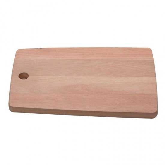 TÁBUA TRAMONTINA RETANGULAR EM MADEIRA EUCALIPTO COM FURO 28X19 CM TRAMONTINA