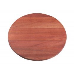 TABUA DE MADEIRA MOGNO AFRICANO REDONDA PARA SERVIR ENVERNIZADO OLEO 350MM TRAMONTINA