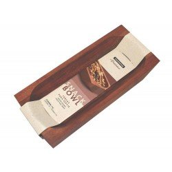 TABUA DE MADEIRA MOGNO AFRICANO RETANGULAR PARA SERVIR LANCHES ENVERNIZADO OLEO 350MM TRAMONTINA