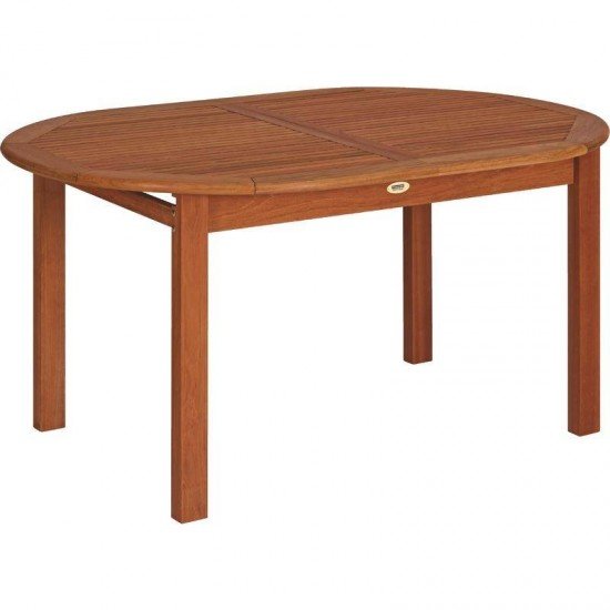 MESA DE MADEIRA JATOBA OVAL FITT ECO BLINDAGE 2000X1000X750 ECO BLINDAGE