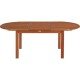 MESA DE MADEIRA JATOBA OVAL FITT ECO BLINDAGE 2000X1000X750 ECO BLINDAGE