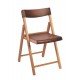 CADEIRA DE MADEIRA DOBRAVEL MADEIRA TAUARI ENVERNIZADA E POLIPROPILENO MARROM SEM BRACO TRAMONTINA