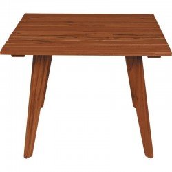 MESA DE MADEIRA MUIRACATIARA QUADRADA TOSCANA ECO CLEAR 1000X100X750MM