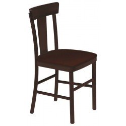 CADEIRA VIENA ADELE SEM BRACOS COM ESTOFADO CAFE TABACO TRAMONTINA