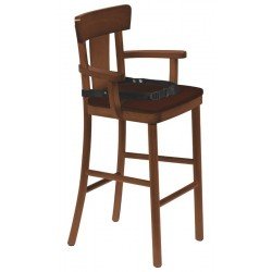 CADEIRA VIENA ADELE INFANTIL COM ESTOFADO CAFE AMENDOA TRAMONTINA