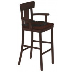 CADEIRA INFANTIL VIENA ADELE COM ESTOFADO CAFE TABACO TRAMONTINA