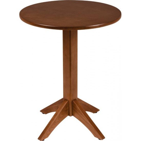 MESA DE MADEIRA TRAMONTINA LONDON REDONDA EM TAUARÍ AMÊNDOA 2 LUGARES 60 CM