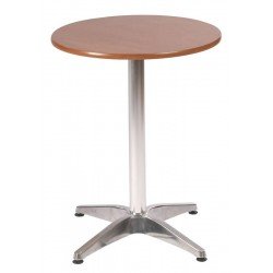 MESA REDONDA COM TAMPO DE MADEIRA TAUARI TRAMONTINA