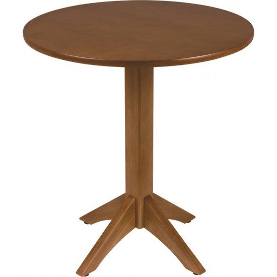 MESA DE MADEIRA LONDON REDONDA EM TAUARI AMENDOA 2 LUGARES 70 CM TRAMONTINA