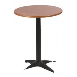 MESA REDONDA COM TAMPO DE MADEIRA TAUARI TRAMONTINA