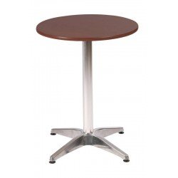 MESA REDONDA COM TAMPO DE MADEIRA TAUARI TRAMONTINA